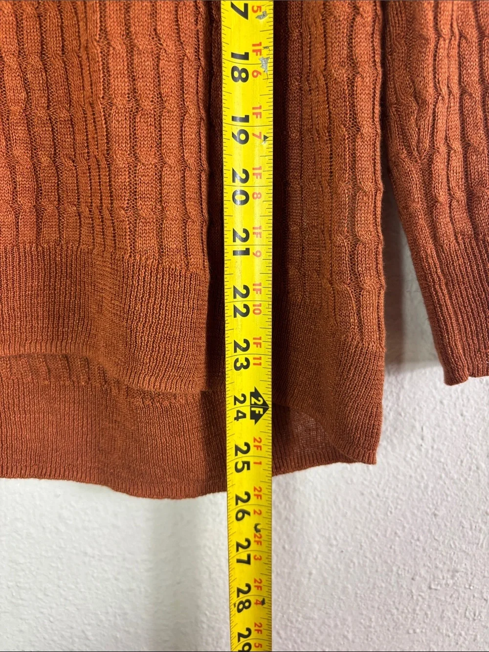 J. Crew 100% linen Ribbed Knit Sweater in Brown Long Sleeve sz small